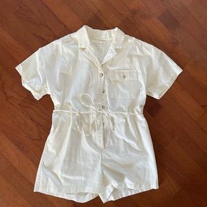 Bohme cream romper. New, never worn. 100% cotton.